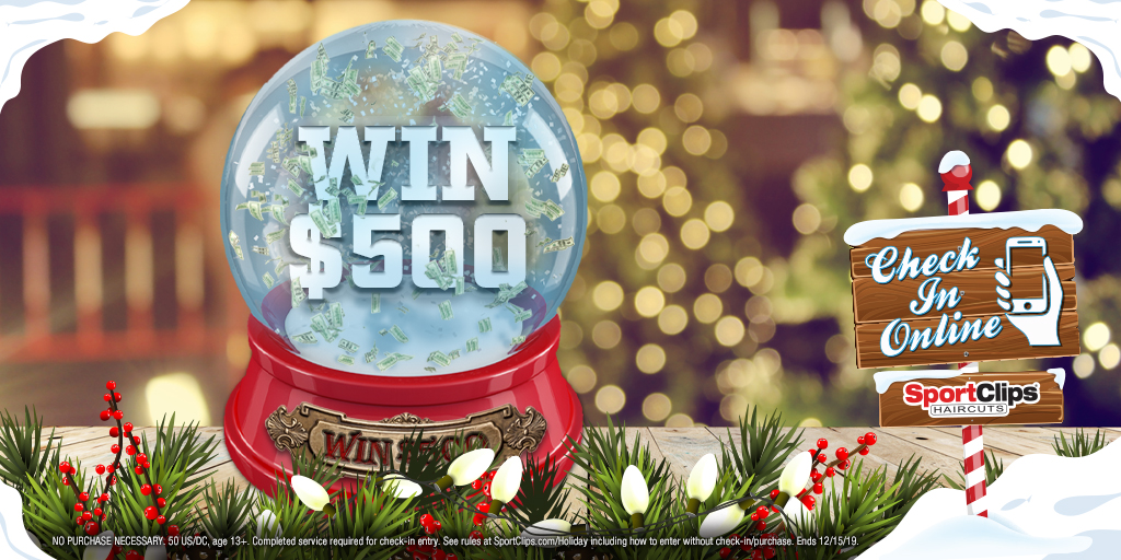 Sport Clips Holiday Halftime Giveaway